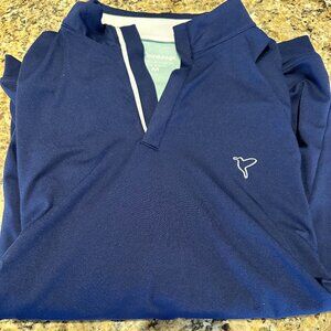 Birddogs - Long Sleeve - Mens Navy Blue Quarter Zip Shirt